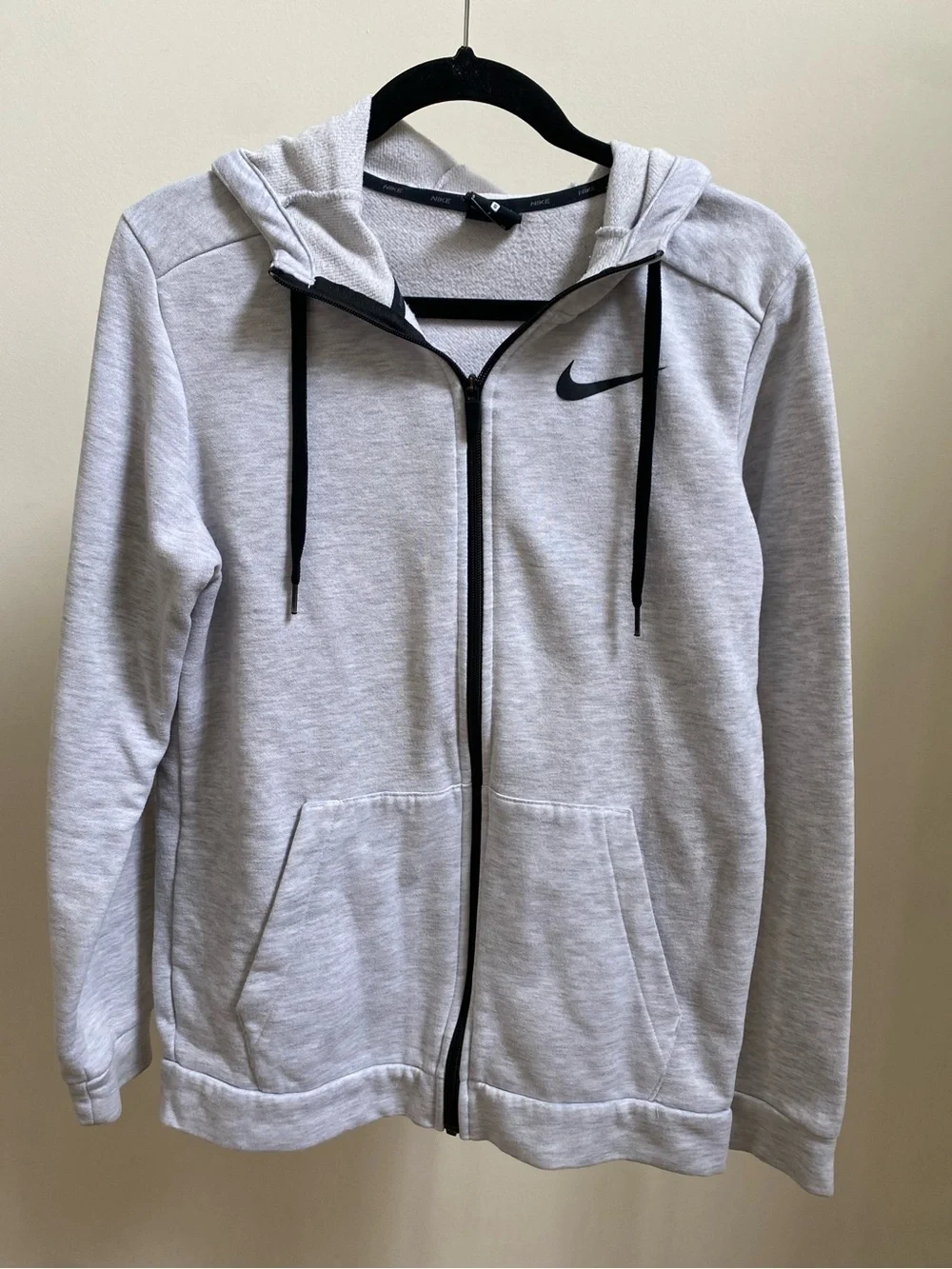 Nike Dri-FIT full-zip hoodie heather gray